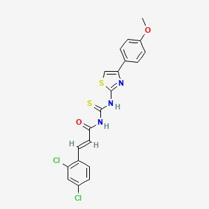 3-(2,4-dichlorophenyl)-N-({[4-(4-methoxyphenyl)-1,3-thiazol-2-yl]amino}carbonothioyl)acrylamide