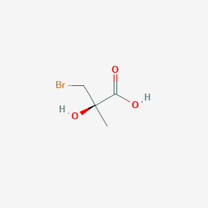 molecular formula C4H7BrO3 B049807 (2R)-3-Bromo-2-hydroxy-2-methylpropanoic acid CAS No. 261904-39-6