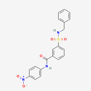 3-[(benzylamino)sulfonyl]-N-(4-nitrophenyl)benzamide