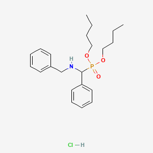 molecular formula C22H33ClNO3P B4980775 dibutyl [(benzylamino)(phenyl)methyl]phosphonate hydrochloride 
