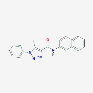 molecular formula C20H16N4O B498079 5-methyl-N-(2-naphthyl)-1-phenyl-1H-1,2,3-triazole-4-carboxamide 