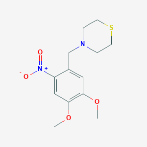 molecular formula C13H18N2O4S B4980790 4-(4,5-dimethoxy-2-nitrobenzyl)thiomorpholine 