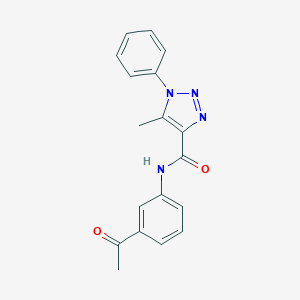 N-(3-acetylphenyl)-5-methyl-1-phenyl-1H-1,2,3-triazole-4-carboxamide