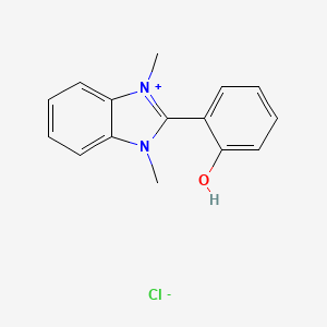 molecular formula C15H15ClN2O B4980860 2-(2-hydroxyphenyl)-1,3-dimethyl-1H-3,1-benzimidazol-3-ium chloride 