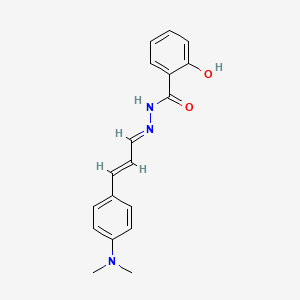 molecular formula C18H19N3O2 B4980882 N'-{3-[4-(dimethylamino)phenyl]-2-propen-1-ylidene}-2-hydroxybenzohydrazide 