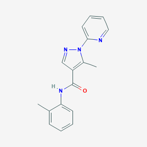 5-methyl-N-(2-methylphenyl)-1-(2-pyridinyl)-1H-pyrazole-4-carboxamide