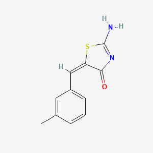 2-imino-5-(3-methylbenzylidene)-1,3-thiazolidin-4-one