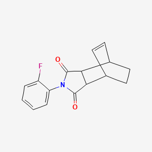 4-(2-fluorophenyl)-4-azatricyclo[5.2.2.0~2,6~]undec-8-ene-3,5-dione