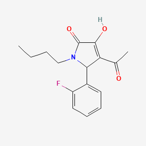 4-acetyl-1-butyl-5-(2-fluorophenyl)-3-hydroxy-1,5-dihydro-2H-pyrrol-2-one