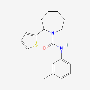 molecular formula C18H22N2OS B4980955 N-(3-methylphenyl)-2-(2-thienyl)-1-azepanecarboxamide 