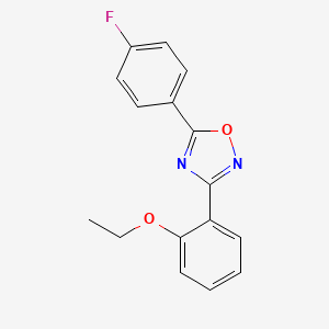 molecular formula C16H13FN2O2 B4980957 3-(2-ethoxyphenyl)-5-(4-fluorophenyl)-1,2,4-oxadiazole 
