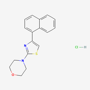 molecular formula C17H17ClN2OS B4980986 4-[4-(1-naphthyl)-1,3-thiazol-2-yl]morpholine hydrochloride 