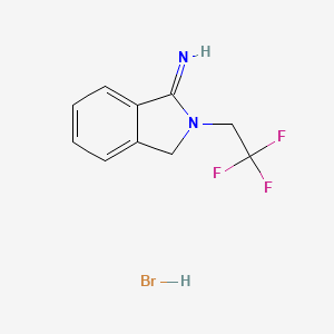 molecular formula C10H10BrF3N2 B4980989 2-(2,2,2-trifluoroethyl)-1-isoindolinimine hydrobromide 