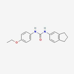 molecular formula C18H20N2O2 B4981000 N-(2,3-dihydro-1H-inden-5-yl)-N'-(4-ethoxyphenyl)urea 