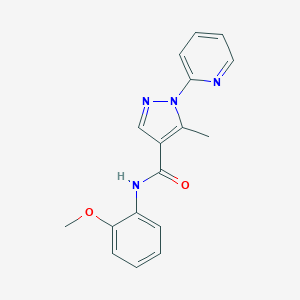 N-(2-methoxyphenyl)-5-methyl-1-(2-pyridinyl)-1H-pyrazole-4-carboxamide