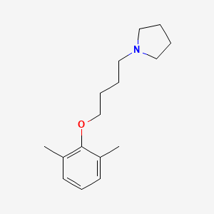 molecular formula C16H25NO B4981057 1-[4-(2,6-dimethylphenoxy)butyl]pyrrolidine 
