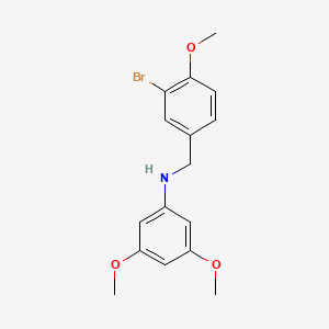 (3-bromo-4-methoxybenzyl)(3,5-dimethoxyphenyl)amine