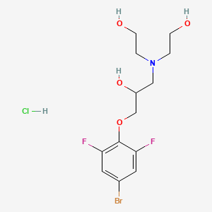 1-[bis(2-hydroxyethyl)amino]-3-(4-bromo-2,6-difluorophenoxy)-2-propanol hydrochloride