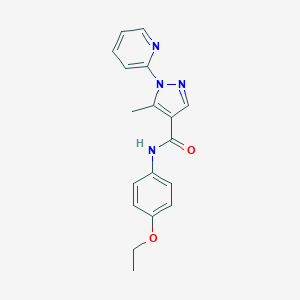 N-(4-ethoxyphenyl)-5-methyl-1-(2-pyridinyl)-1H-pyrazole-4-carboxamide