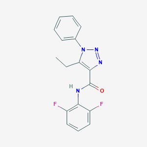 molecular formula C17H14F2N4O B498124 N-(2,6-difluorophenyl)-5-ethyl-1-phenyl-1H-1,2,3-triazole-4-carboxamide 