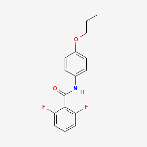 molecular formula C16H15F2NO2 B4981242 2,6-difluoro-N-(4-propoxyphenyl)benzamide 