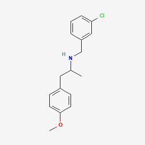 molecular formula C17H20ClNO B4981248 (3-chlorobenzyl)[2-(4-methoxyphenyl)-1-methylethyl]amine 