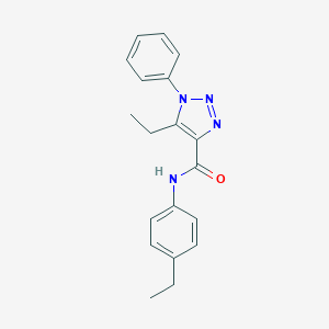 molecular formula C19H20N4O B498126 5-ethyl-N-(4-ethylphenyl)-1-phenyl-1H-1,2,3-triazole-4-carboxamide 