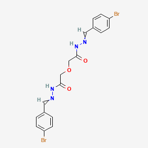molecular formula C18H16Br2N4O3 B4981301 2,2'-oxybis[N'-(4-bromobenzylidene)acetohydrazide] 