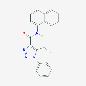 molecular formula C21H18N4O B498131 5-ethyl-N-(1-naphthyl)-1-phenyl-1H-1,2,3-triazole-4-carboxamide 
