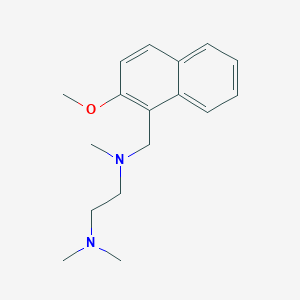 molecular formula C17H24N2O B4981350 N-[(2-methoxy-1-naphthyl)methyl]-N,N',N'-trimethyl-1,2-ethanediamine 