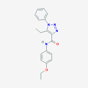 molecular formula C19H20N4O2 B498138 N-(4-ethoxyphenyl)-5-ethyl-1-phenyl-1H-1,2,3-triazole-4-carboxamide 