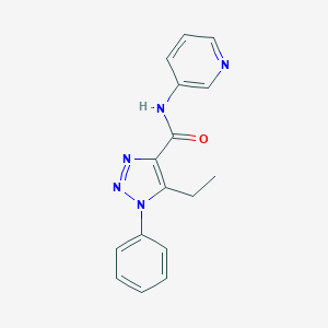 molecular formula C16H15N5O B498139 5-ethyl-1-phenyl-N-(3-pyridinyl)-1H-1,2,3-triazole-4-carboxamide 