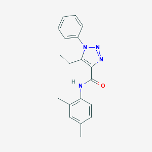 molecular formula C19H20N4O B498141 N-(2,4-dimethylphenyl)-5-ethyl-1-phenyl-1H-1,2,3-triazole-4-carboxamide 