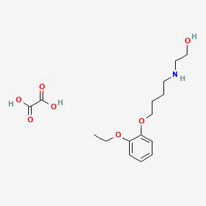molecular formula C16H25NO7 B4981426 2-{[4-(2-ethoxyphenoxy)butyl]amino}ethanol ethanedioate (salt) 