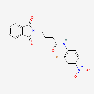 N-(2-bromo-4-nitrophenyl)-4-(1,3-dioxo-1,3-dihydro-2H-isoindol-2-yl)butanamide