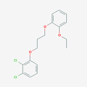 molecular formula C17H18Cl2O3 B4981473 1,2-dichloro-3-[3-(2-ethoxyphenoxy)propoxy]benzene 