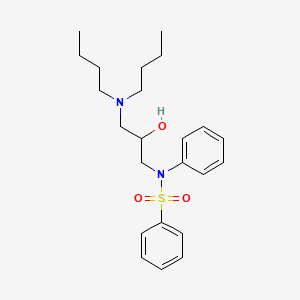 molecular formula C23H34N2O3S B4981504 N-[3-(dibutylamino)-2-hydroxypropyl]-N-phenylbenzenesulfonamide 