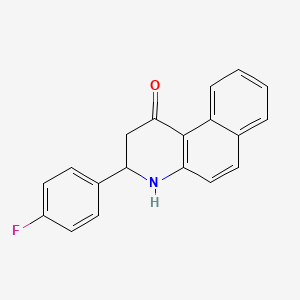 molecular formula C19H14FNO B4981530 3-(4-fluorophenyl)-3,4-dihydrobenzo[f]quinolin-1(2H)-one 