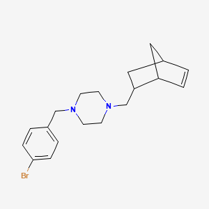 molecular formula C19H25BrN2 B4981539 1-(bicyclo[2.2.1]hept-5-en-2-ylmethyl)-4-(4-bromobenzyl)piperazine 