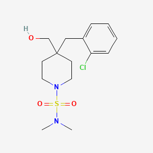 4-(2-chlorobenzyl)-4-(hydroxymethyl)-N,N-dimethyl-1-piperidinesulfonamide