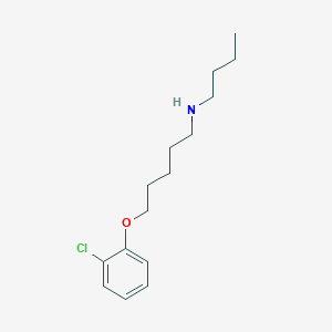 molecular formula C15H24ClNO B4981565 N-butyl-5-(2-chlorophenoxy)-1-pentanamine 