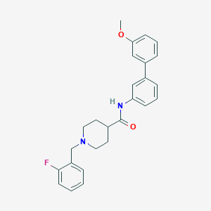1-(2-fluorobenzyl)-N-(3'-methoxy-3-biphenylyl)-4-piperidinecarboxamide
