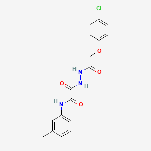 2-{2-[(4-chlorophenoxy)acetyl]hydrazino}-N-(3-methylphenyl)-2-oxoacetamide