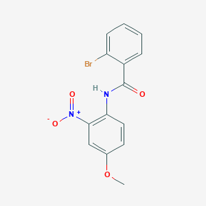 molecular formula C14H11BrN2O4 B4981610 2-bromo-N-(4-methoxy-2-nitrophenyl)benzamide 
