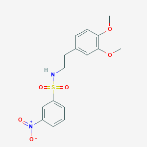 molecular formula C16H18N2O6S B4981650 N-[2-(3,4-dimethoxyphenyl)ethyl]-3-nitrobenzenesulfonamide 