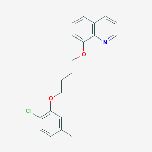 molecular formula C20H20ClNO2 B4981657 8-[4-(2-chloro-5-methylphenoxy)butoxy]quinoline 