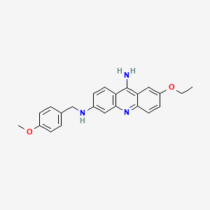 molecular formula C23H23N3O2 B4981677 7-ethoxy-N~3~-(4-methoxybenzyl)-3,9-acridinediamine 