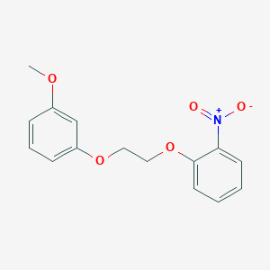 molecular formula C15H15NO5 B4981680 1-[2-(3-methoxyphenoxy)ethoxy]-2-nitrobenzene 
