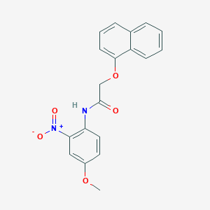 molecular formula C19H16N2O5 B4981691 N-(4-methoxy-2-nitrophenyl)-2-(1-naphthyloxy)acetamide 