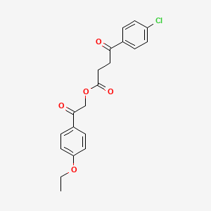 molecular formula C20H19ClO5 B4981703 2-(4-ethoxyphenyl)-2-oxoethyl 4-(4-chlorophenyl)-4-oxobutanoate 